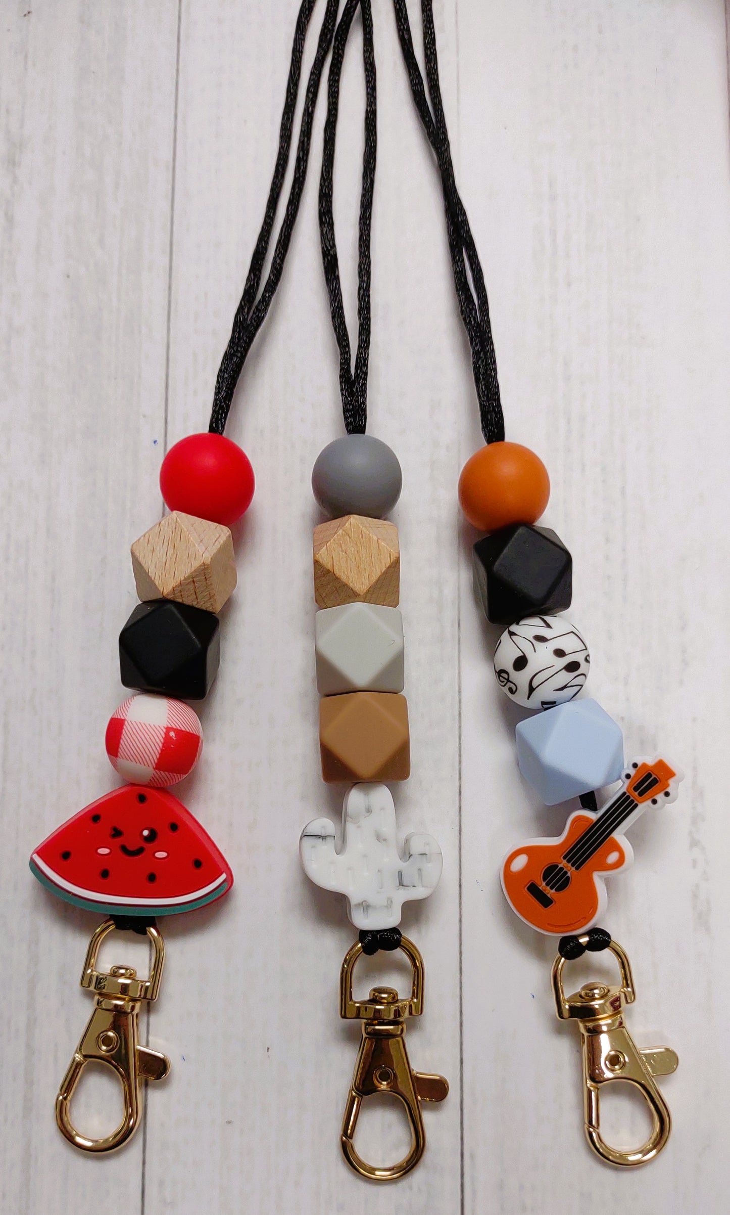 Silicone Beaded Lanyard