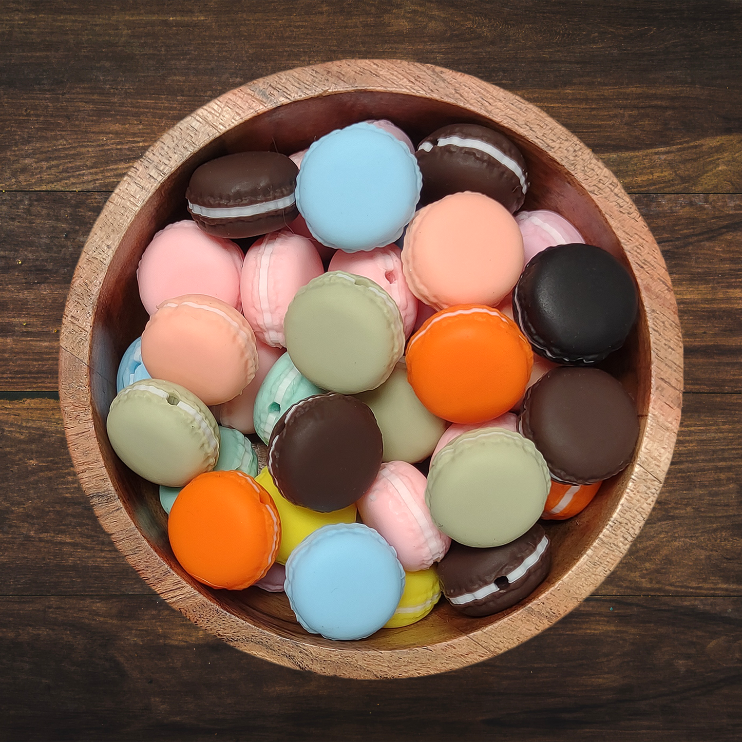 Macaron Silicone Focal Beads | 27mm