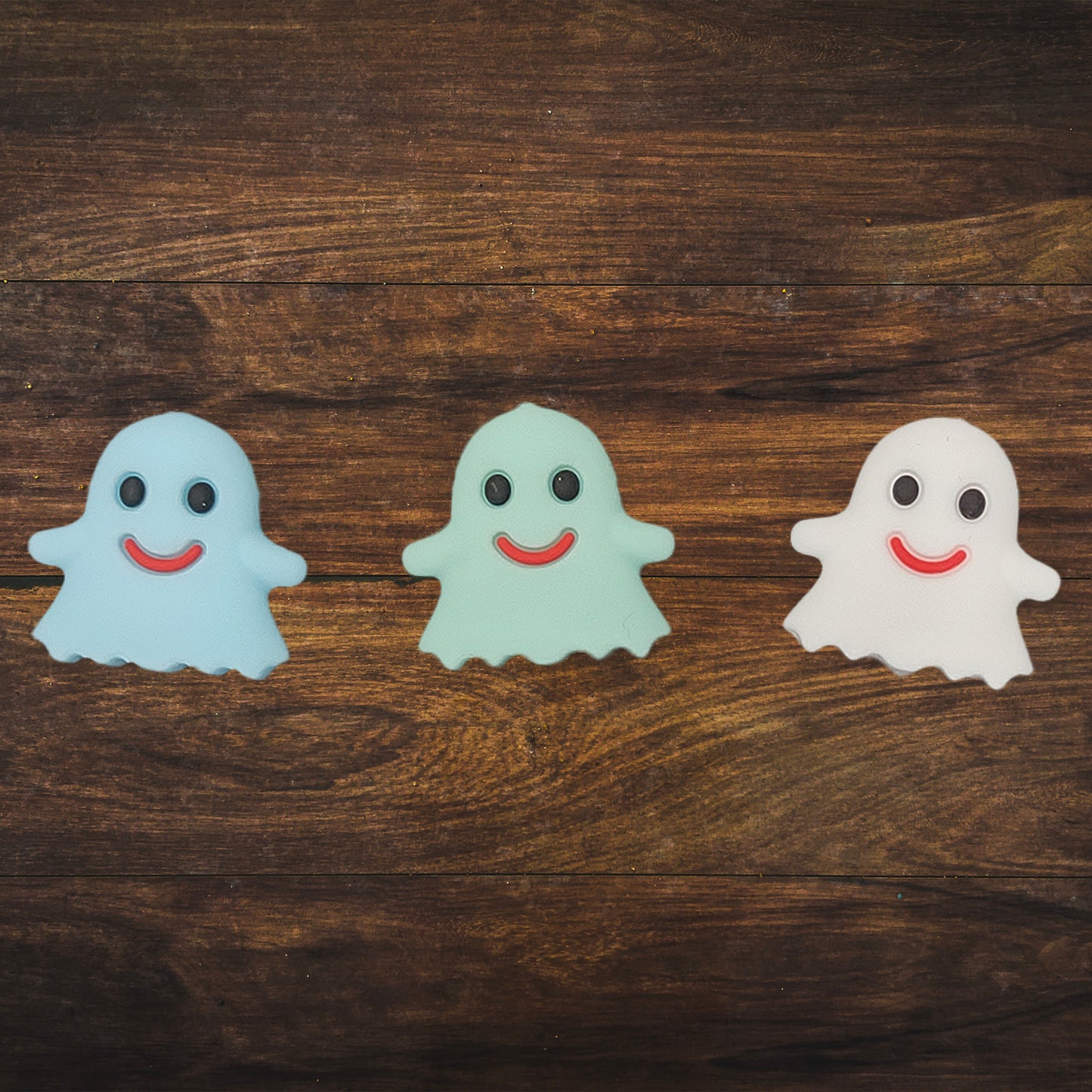 Friendly Ghost Silicone Focal Beads | 27mm