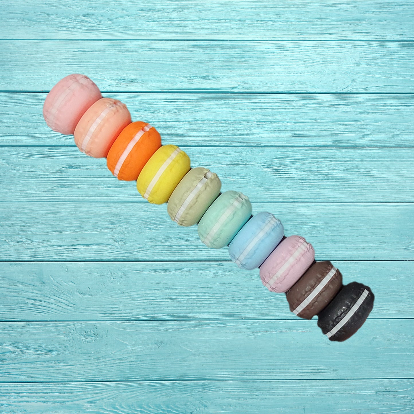 Macaron Silicone Focal Beads | 27mm