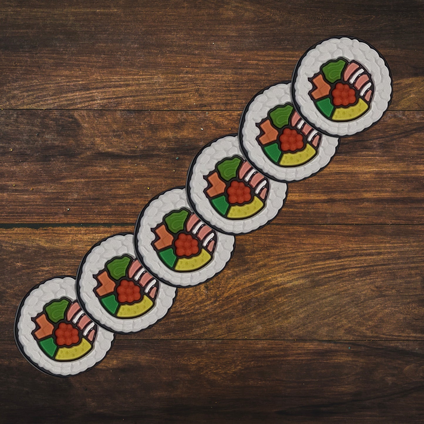 Sushi Silicone Focal Beads | 27mm
