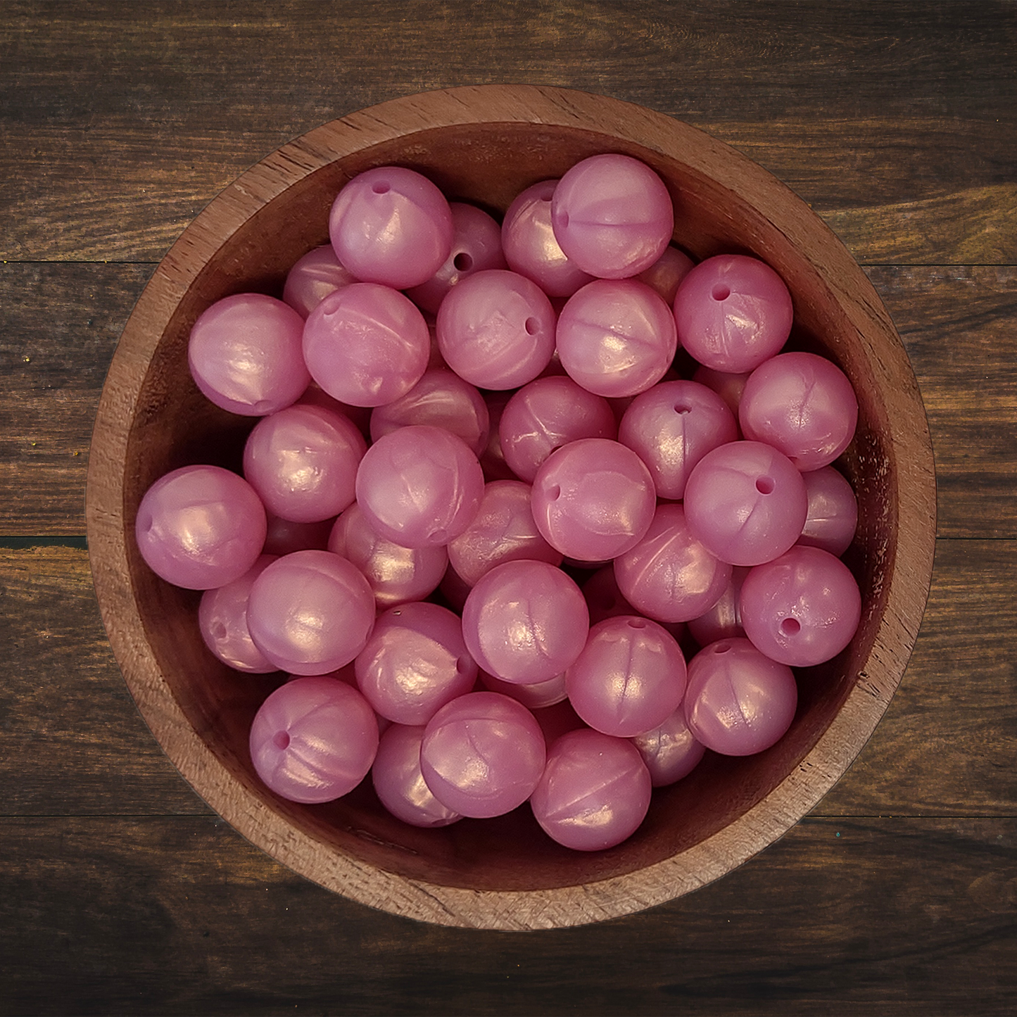 Printed Round Silicone Beads | 15mm