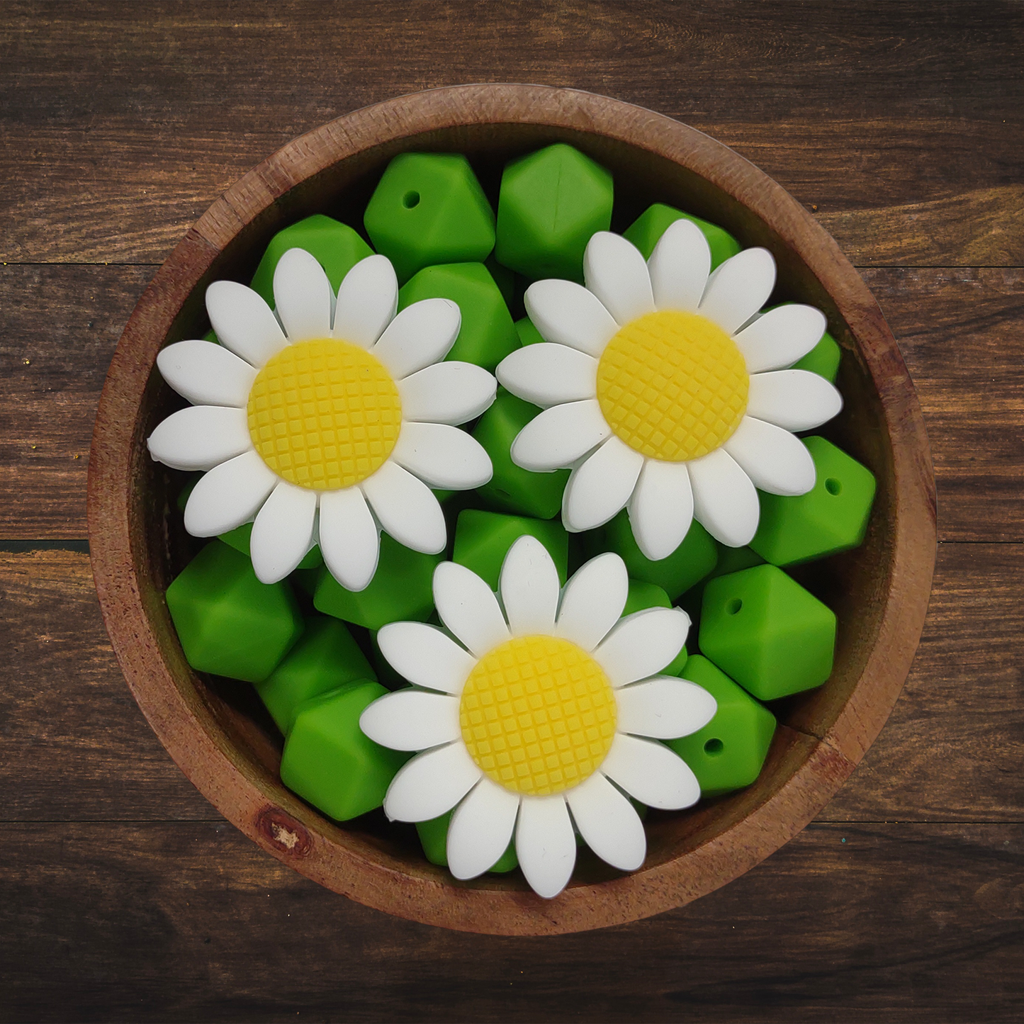 Sunflower Silicone Beads | Large 40mm