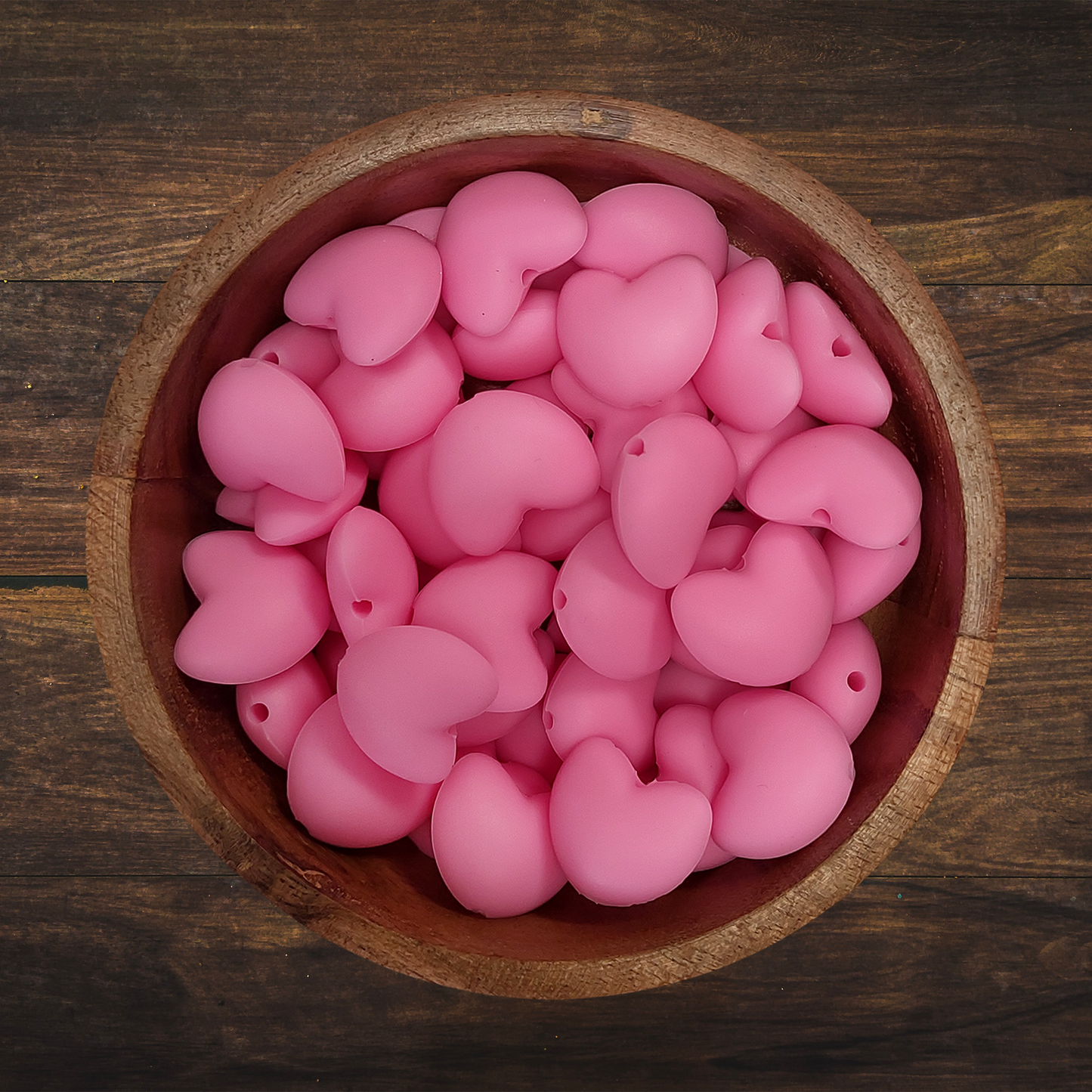 Heart Shaped Silicone Beads | 16mm