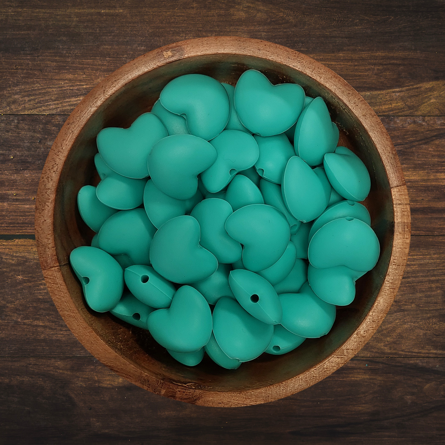 Heart Shaped Silicone Beads | 16mm