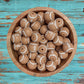 Brown Footballs - Round Silicone Beads | 15mm