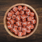 Brick Red Footballs - Round Silicone Beads | 15mm