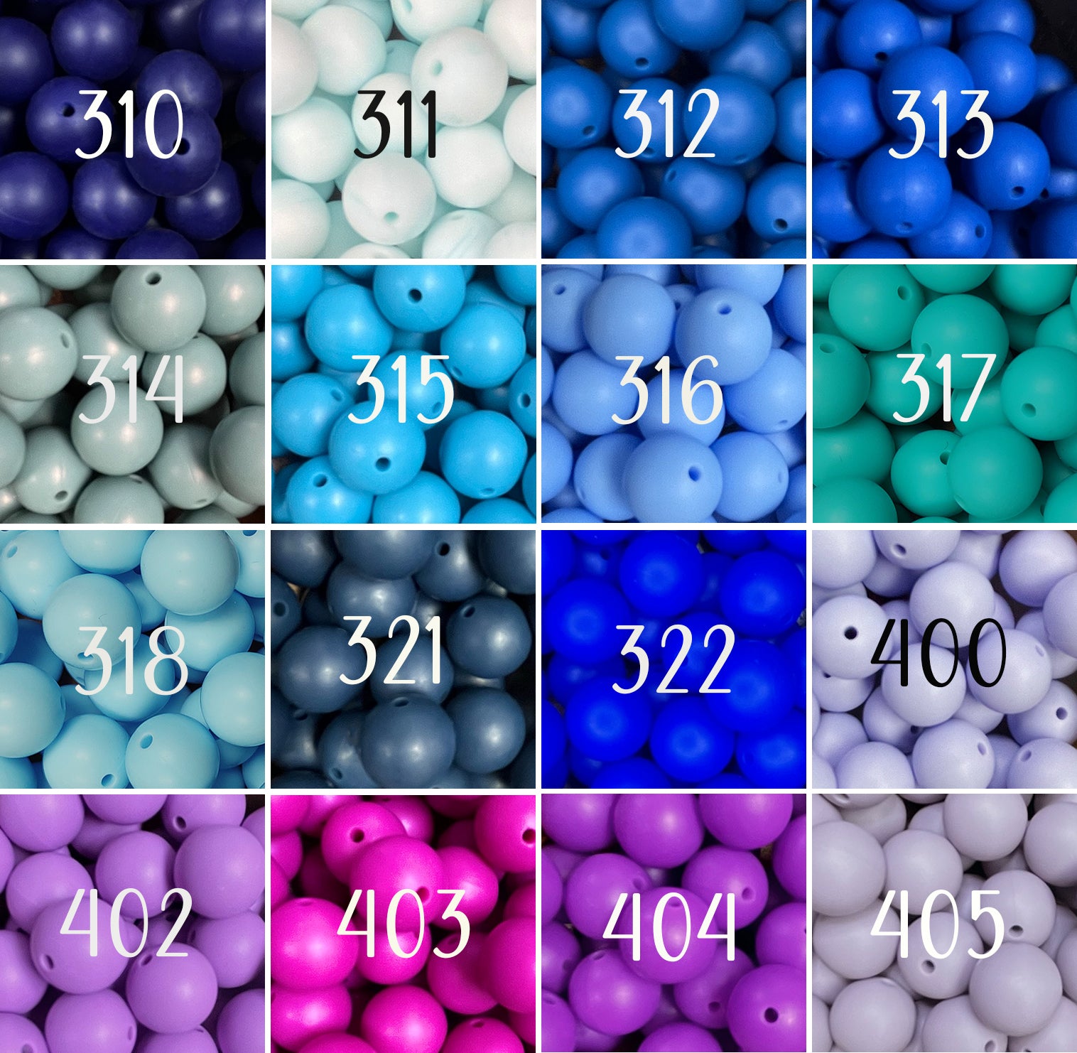 Silicone Beads, Solid Colors, Round Small Size 12mm – Beadable Bliss