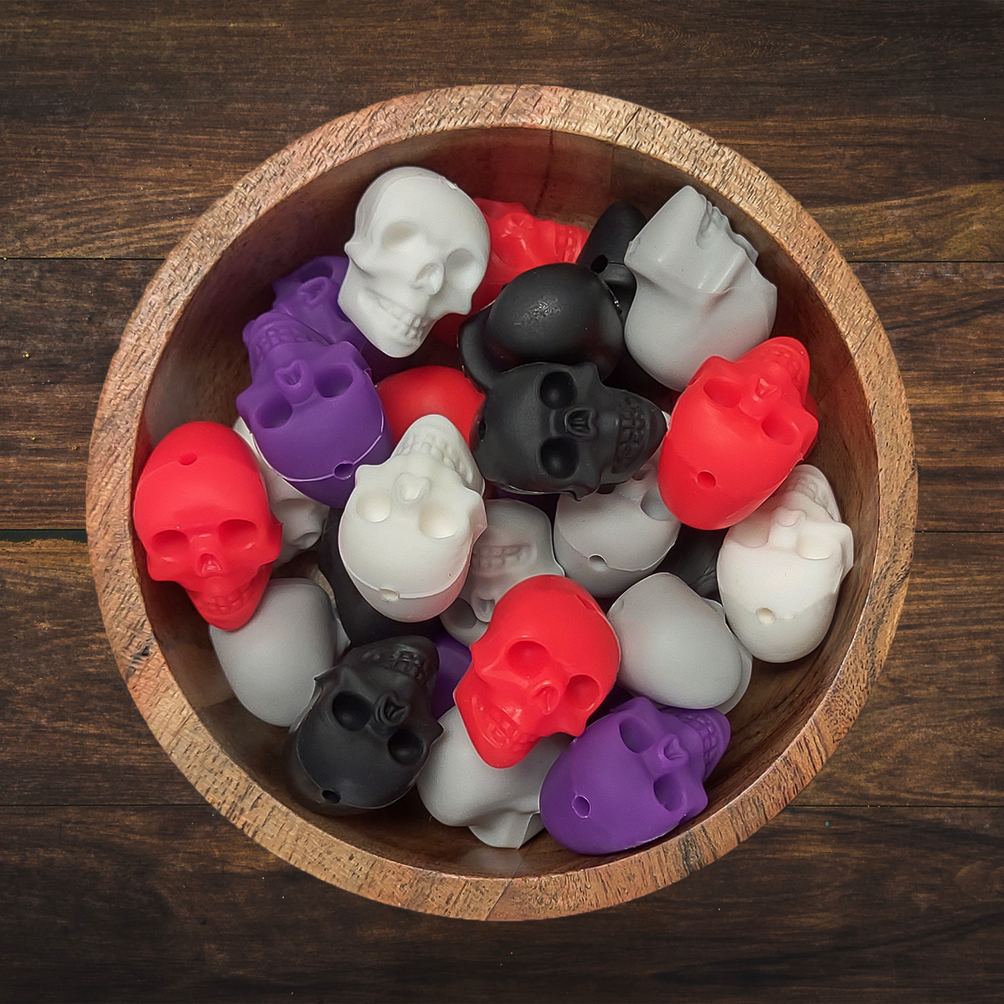 Skull Silicone Focal Beads | 27mm
