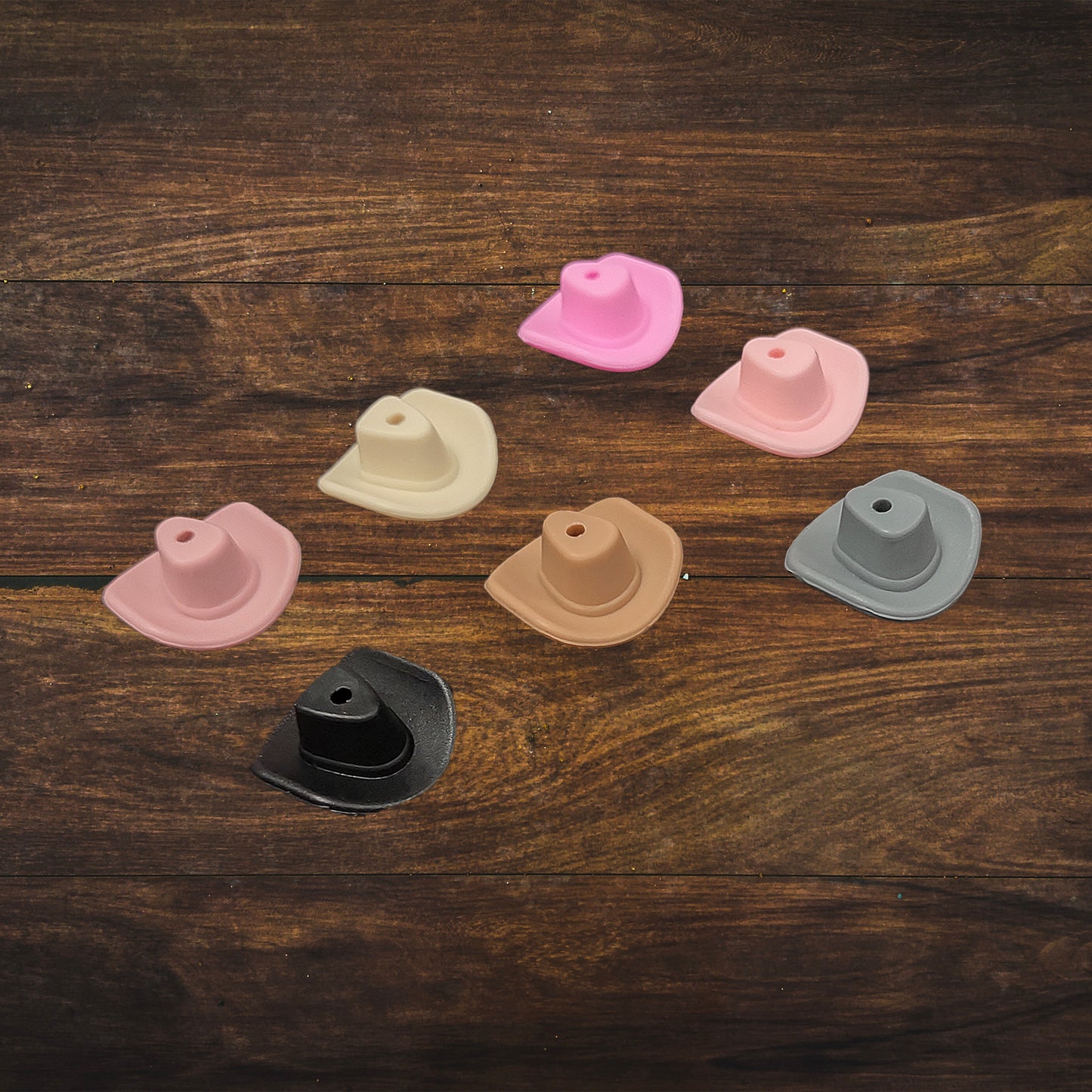 Cowboy Hat Silicone Focal Beads | 27mm
