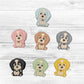 Handsome Puppies Silicone Focal Beads | 27mm