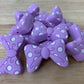 Polka Dot Bow Silicone Focal Beads | 27mm