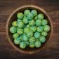 Green Swirl Round Silicone Beads | 15mm