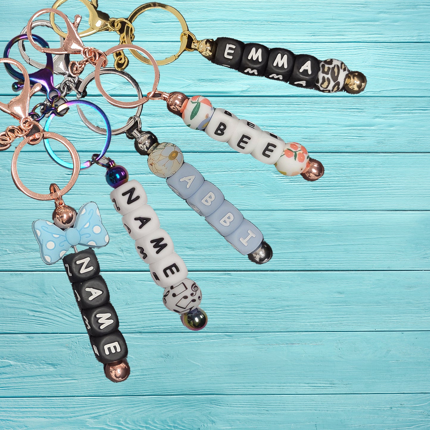 Straight Customizable Keychains