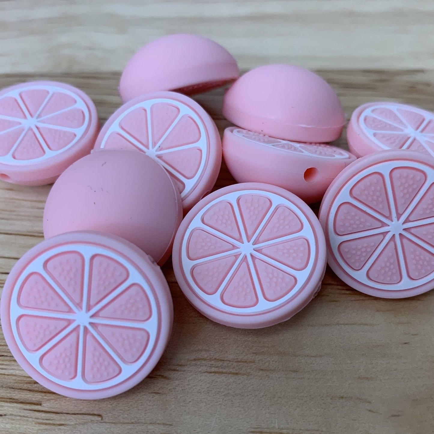 Citrus Silicone Beads | 27mm