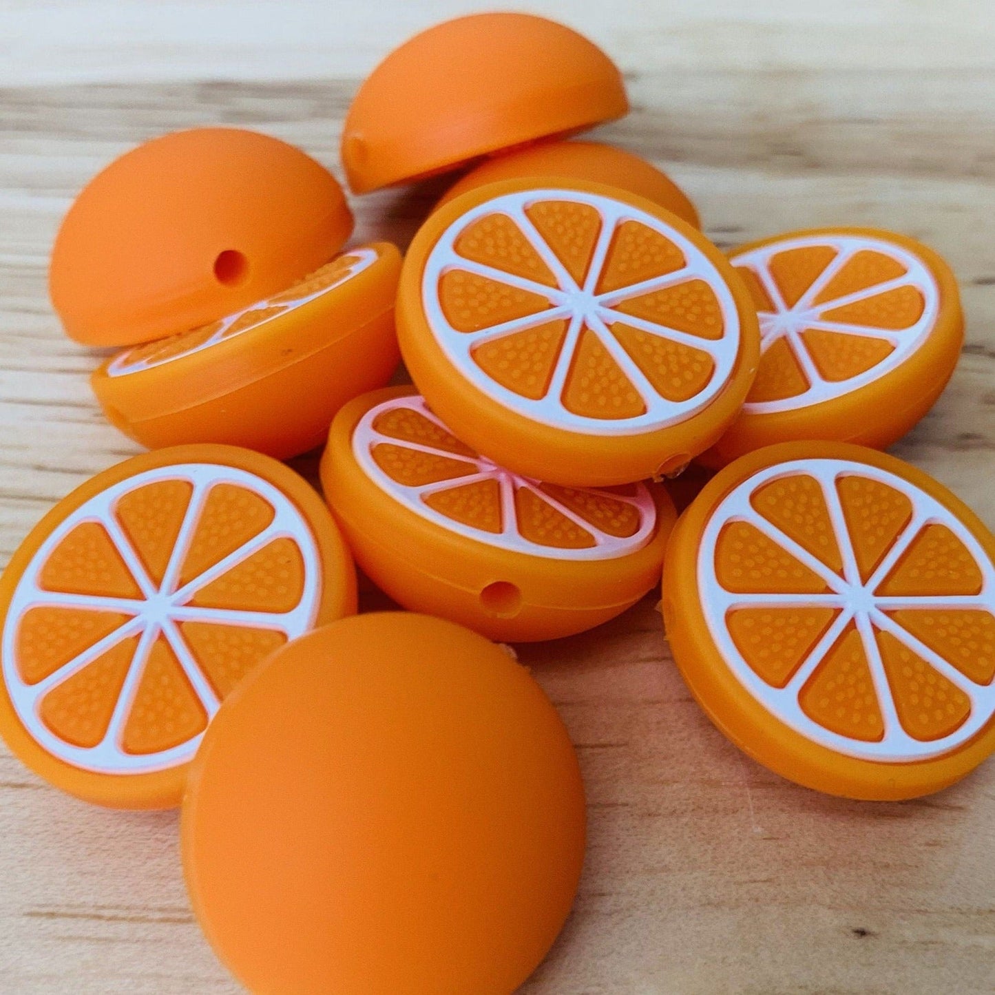 Citrus Silicone Beads | 27mm