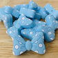 Polka Dot Bow Silicone Focal Beads | 27mm