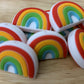 Rainbow Silicone Focal Beads | 27mm