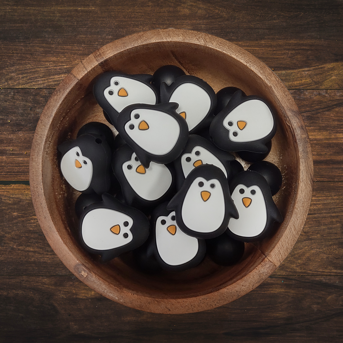 Penguin Silicone Beads | 25mm