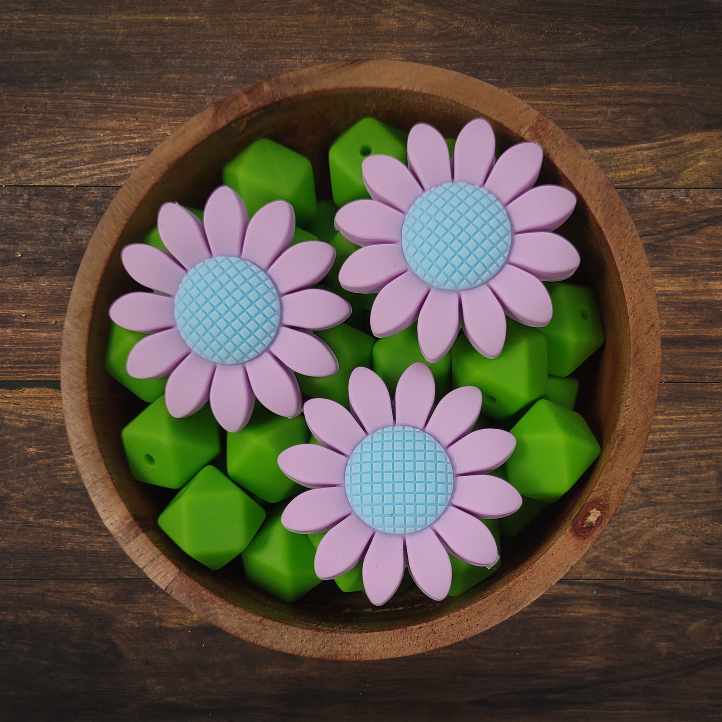 Sunflower Silicone Beads | Large 40mm