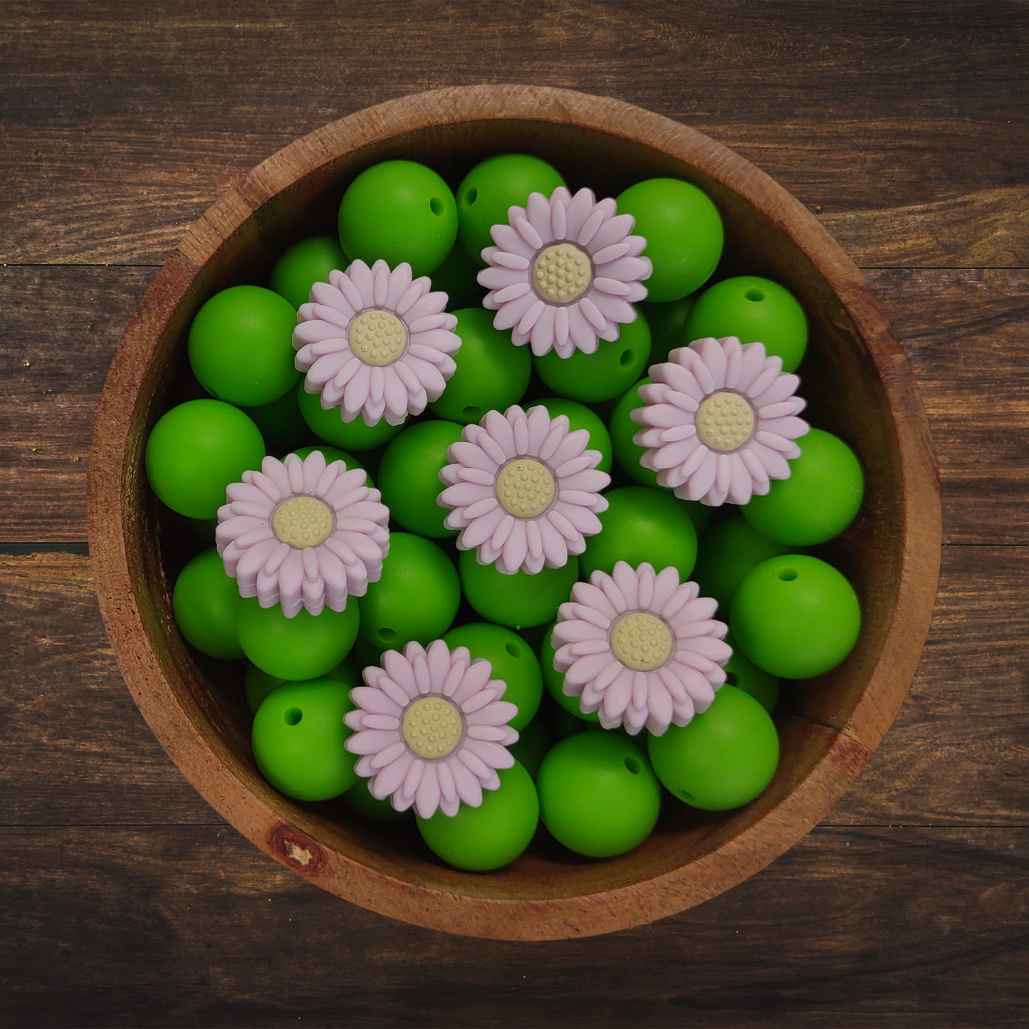 Daisy Silicone Focal Beads | 20mm