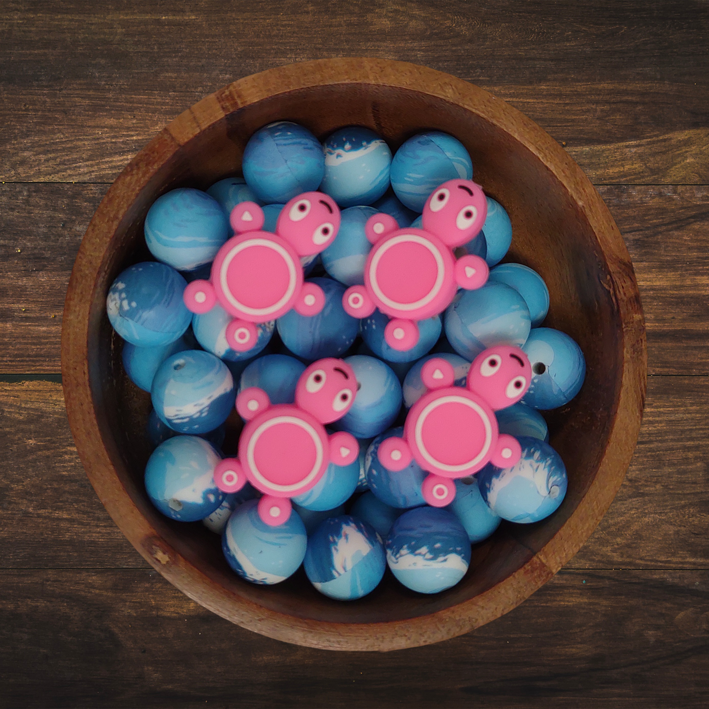 Turtle Silicone Focal Beads | 27mm